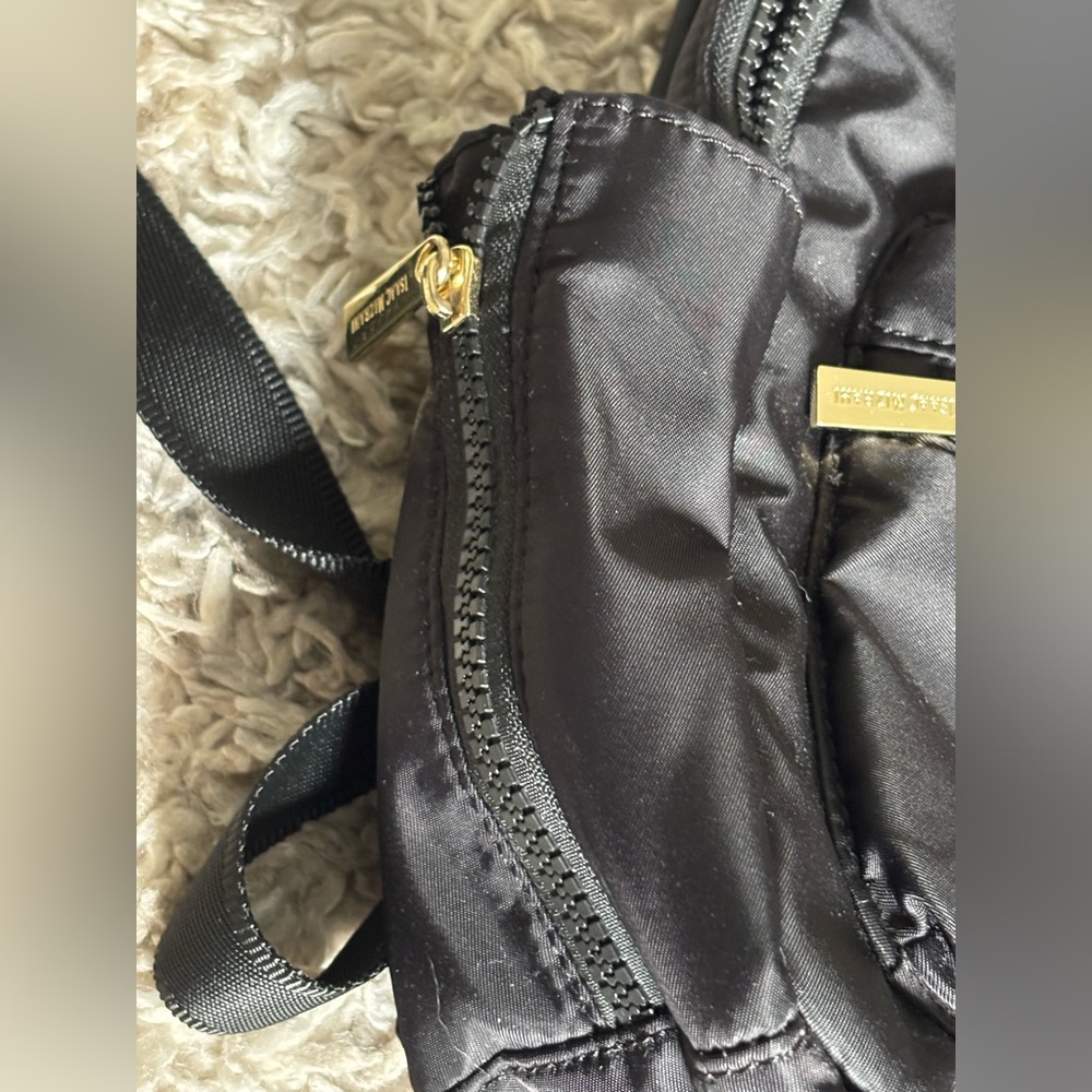 NEW tags Isaac Mizrahi BLACK Backpack small - Picture 4 of 12